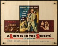 5t746 LION IS IN THE STREETS 1/2sh 1953 the gutter was James Cagney's throne, sexy Anne Francis!