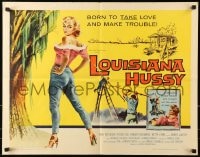 5t751 LOUISIANA HUSSY 1/2sh 1959 art of sexy bad girl, she was born to take love and make trouble!