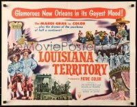 5t752 LOUISIANA TERRITORY style A 3D 1/2sh 1953 3-D New Orleans in its Gayest Mood, Mardi Gras as it is!