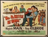 5t759 MA & PA KETTLE AT HOME style A 1/2sh 1954 great wacky image of Marjorie Main & Percy Kilbride!