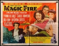 5t762 MAGIC FIRE style B 1/2sh 1955 William Dieterle, Yvonne De Carlo, Alan Badel as Richard Wagner!