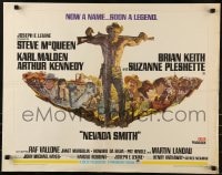 5t786 NEVADA SMITH 1/2sh 1966 Steve McQueen will soon be a legend, great montage artwork!
