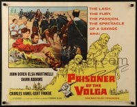 5t827 PRISONER OF THE VOLGA 1/2sh 1960 John Derek, Elsa Martinelli & Dawn Addams!