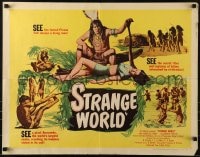 5t907 STRANGE WORLD 1/2sh 1952 Estranho Mundo, Brazilian jungle documentary, cool images!