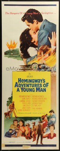 5t009 ADVENTURES OF A YOUNG MAN insert 1962 Ernest Hemingway novel, Paul Newman, Martin Ritt!