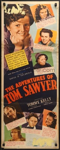 5t010 ADVENTURES OF TOM SAWYER insert 1938 Tommy Kelly as Mark Twain's classic character!