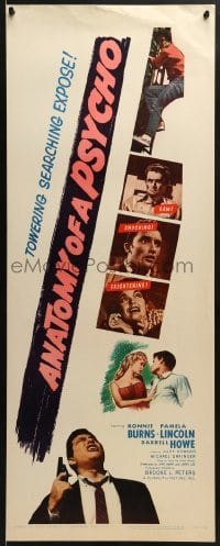 5t020 ANATOMY OF A PSYCHO insert 1961 terrifying searching expose of a stalker after a beautiful babe!