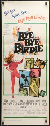 5t072 BYE BYE BIRDIE insert 1963 cool artwork of sexy Ann-Margret dancing, Van Dyke, Janet Leigh!