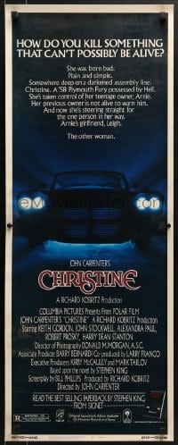 5t081 CHRISTINE insert 1983 written by Stephen King, directed by John Carpenter, creepy car image