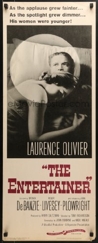 5t118 ENTERTAINER insert 1960 as Laurence Olivier's spotlight grew dimmer, his women were younger!