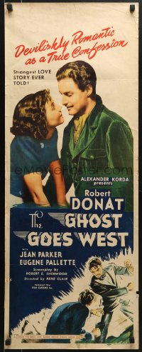 5t141 GHOST GOES WEST insert R1947 Rene Clair directed, Robert Donat & pretty Jean Parker!