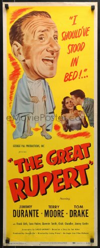 5t150 GREAT RUPERT insert 1950 Irving Pichel, Terry Moore, Jimmy Durante should've stayed in bed!