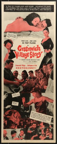 5t151 GREENWICH VILLAGE STORY insert 1963 marijuana parties, wild images!