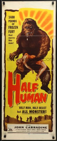 5t153 HALF HUMAN insert 1957 1400 pounds of frozen salivating fury, moves like a man & likes women!