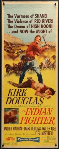 5t182 INDIAN FIGHTER insert 1955 the vastness of SHANE! violence of RED RIVER! drama of HIGH NOON!