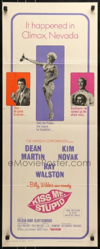 5t205 KISS ME, STUPID int'l insert 1965 sexy Kim Novak, Dean Martin, Ray Walston, Billy Wilder directed!
