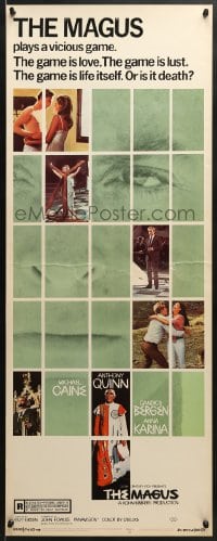 5t239 MAGUS insert 1969 Michael Caine, Anthony Quinn, Candice Bergen, Karina, the game is life!