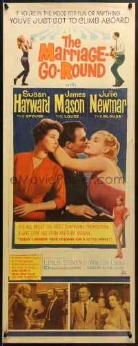 5t247 MARRIAGE-GO-ROUND insert 1960 Newmar wants to borrow Susan Hayward's husband James Mason!