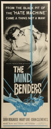 5t253 MIND BENDERS insert 1963 perverted & soulless, memories of her warm body turn to repulsive clay!