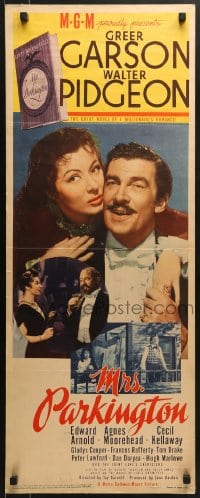 5t261 MRS. PARKINGTON insert 1944 great romantic close up of Greer Garson & Walter Pidgeon!