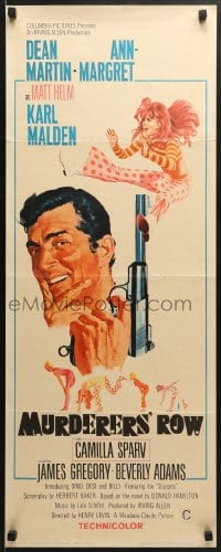 5t263 MURDERERS' ROW insert 1966 art of Martin as spy Matt Helm & sexy Ann-Margret by McGinnis!