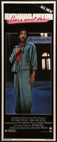 5t344 RICHARD PRYOR HERE & NOW insert 1983 all new stand-up comedy on Bourbon Street!