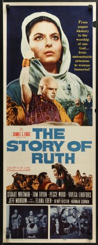 5t419 STORY OF RUTH insert 1960 Elana Eden goes from untouchable priestess to woman immortal!