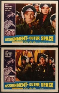 5w803 ASSIGNMENT-OUTER SPACE 2 LCs 1962 Antonio Margheriti directed Italian sci-fi, cool images!
