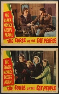 5w830 CURSE OF THE CAT PEOPLE 2 LCs 1944 Val Lewton/Robert Wise, Jane Randolph, Smith & Carter!