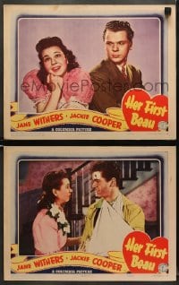 5w870 HER FIRST BEAU 2 LCs 1941 Jane Withers, Jackie Cooper, love at the not so awkward age!