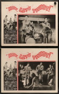 5w873 HEY LET'S TWIST 2 LCs 1962 the rock & roll sensation at New York's Peppermint Lounge!