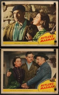 5w876 HITLER'S MADMAN 2 LCs 1943 images of Patricia Morison, Alan Curtis and Ralph Morgan!