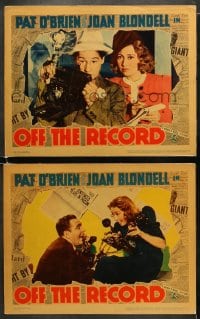 5w934 OFF THE RECORD 2 LCs 1939 Pat O'Brien & Joan Blondell watch doctor tend to Bobby Jordan!