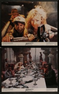 5w715 INDIANA JONES & THE TEMPLE OF DOOM 3 color 11x14 stills 1984 Harrison Ford, Kate Capshaw!