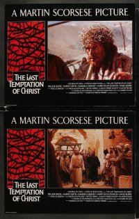 5w173 LAST TEMPTATION OF CHRIST 8 English LCs 1988 Martin Scorsese, Willem Dafoe as Jesus!