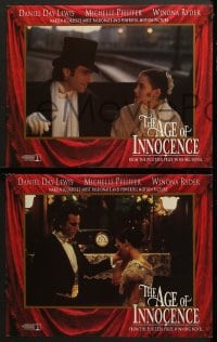 5w021 AGE OF INNOCENCE 8 LCs 1993 Martin Scorsese, Daniel Day-Lewis, Winona Ryder