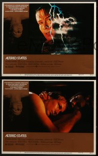5w025 ALTERED STATES 8 LCs 1980 William Hurt, Paddy Chayefsky, Ken Russell, sci-fi horror!