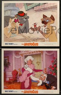 5w658 ARISTOCATS 3 LCs 1971 Walt Disney feline jazz musical cartoon, great cat images!
