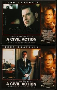 5w059 CIVIL ACTION 8 LCs 1998 great images of John Travolta as attorney for leukemia victims!