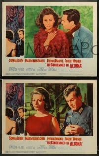 5w435 CONDEMNED OF ALTONA 6 LCs 1963 Sophia Loren, Maximilian Schell, Fredric March, Robert Wagner!
