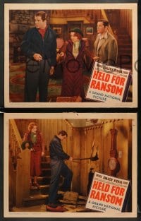 5w705 HELD FOR RANSOM 3 LCs 1938 federal agent Blanche Mehaffey solves a kidnapping, Grant Withers!