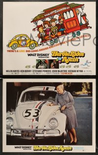5w138 HERBIE RIDES AGAIN 8 LCs 1974 Disney, Volkswagen Beetle, everyone's trying to get the Love Bug