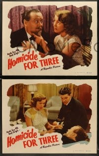 5w511 HOMICIDE FOR THREE 5 LCs 1948 Audrey Long, circus murder, death has the last laugh!