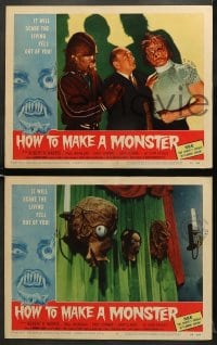 5w145 HOW TO MAKE A MONSTER 8 LCs 1958 teen Frankenstein Gary Conway, Gary Clarke as teen Werewolf!