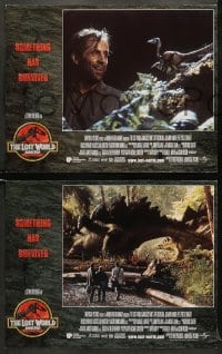 5w164 JURASSIC PARK 2 8 LCs 1996 The Lost World, Steven Spielberg, something has survived!