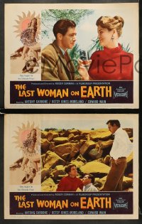 5w610 LAST WOMAN ON EARTH 4 LCs 1960 Antony Carbone, sexy Betsy Jones-Moreland, by Roger Corman!