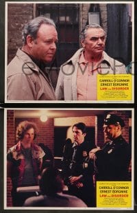 5w175 LAW & DISORDER 8 LCs 1974 Carroll O'Connor & Ernest Borgnine as auxiliary police!