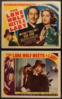 5w182 LONE WOLF MEETS A LADY 8 LCs 1940 detective Warren William gives Muir an alibi for murder!