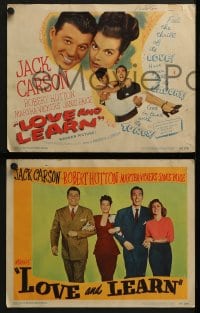 5w186 LOVE & LEARN 8 LCs 1947 Jack Carson, Robert Hutton, Martha Vickers, Janis Page!