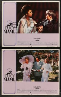 5w192 MAME 8 LCs 1974 Lucille Ball, Robert Preston, from Broadway musical, cool border artwork!